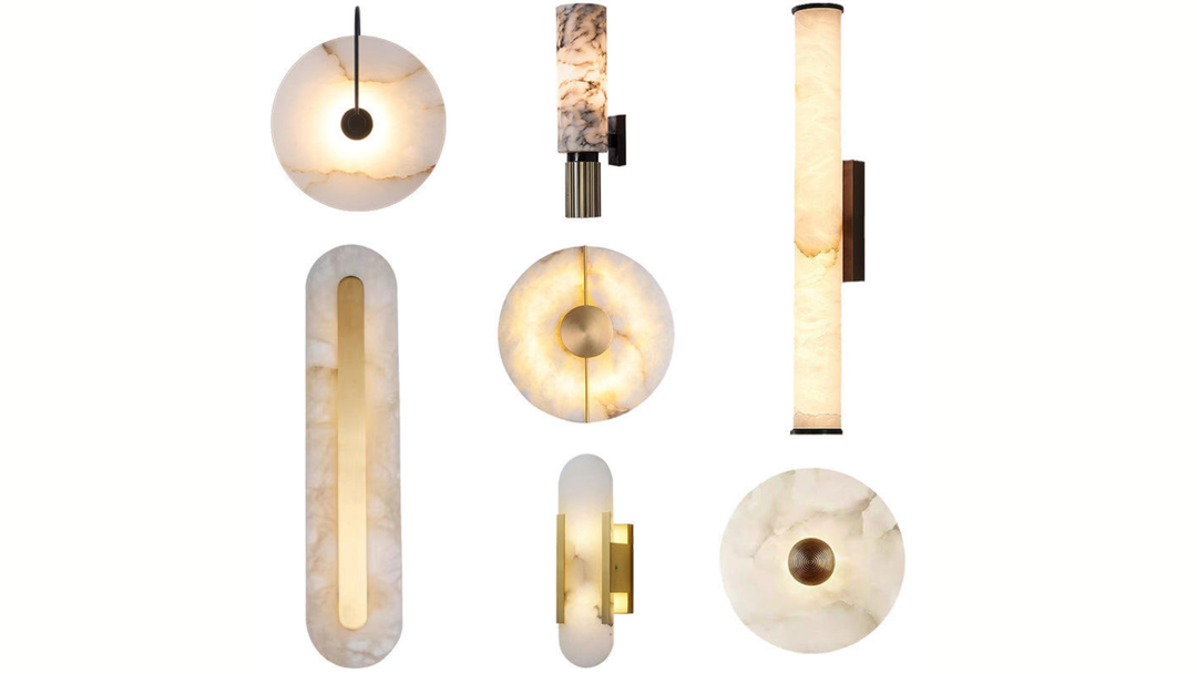 Marble wall light for the bedroom