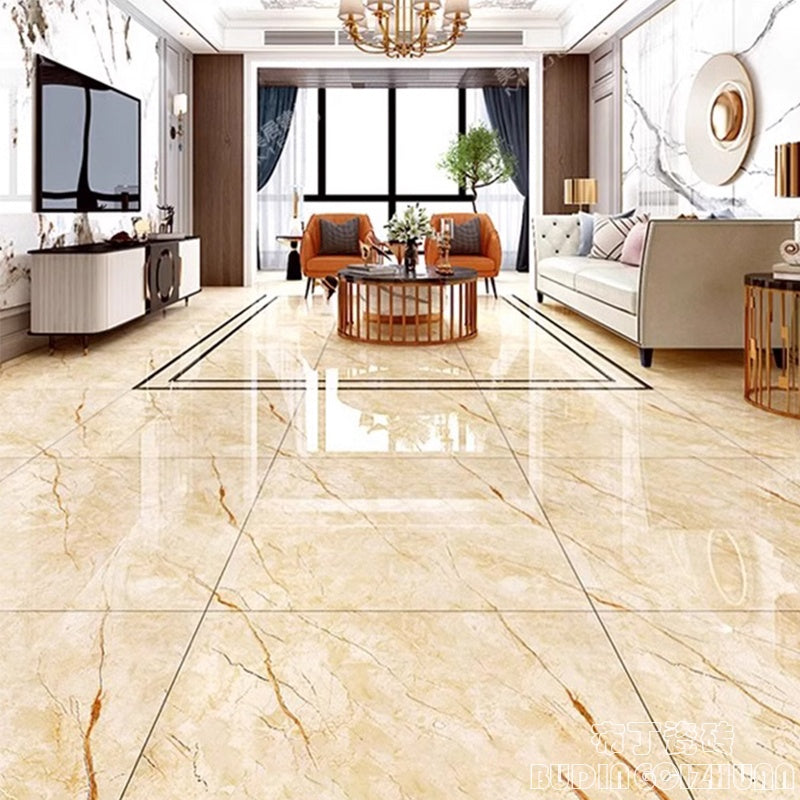 Living room  gold plated tiles