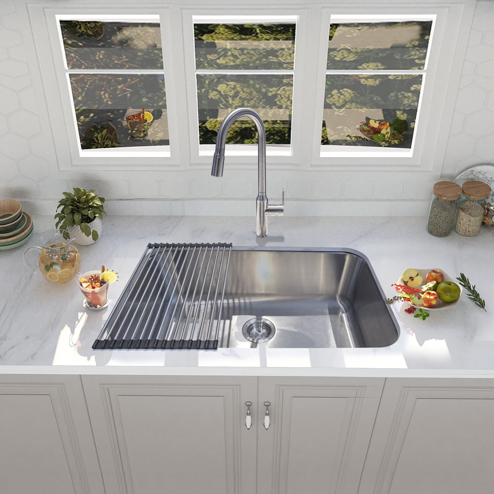 Single bowl drop in kitchen sink