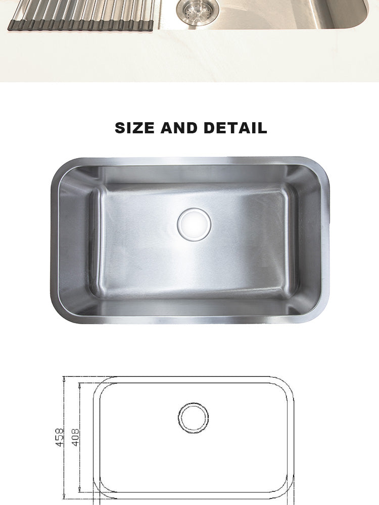 Single Bowl Drop-In Kitchen sink