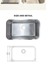 Load image into Gallery viewer, Single Bowl Drop-In Kitchen sink
