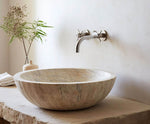Load image into Gallery viewer, Natural Marble Wall-Mounted Sink
