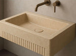 Load image into Gallery viewer, Natural Travertine Wall-Mounted Sink
