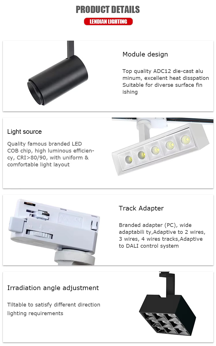 Adjustable Beam Angle track light