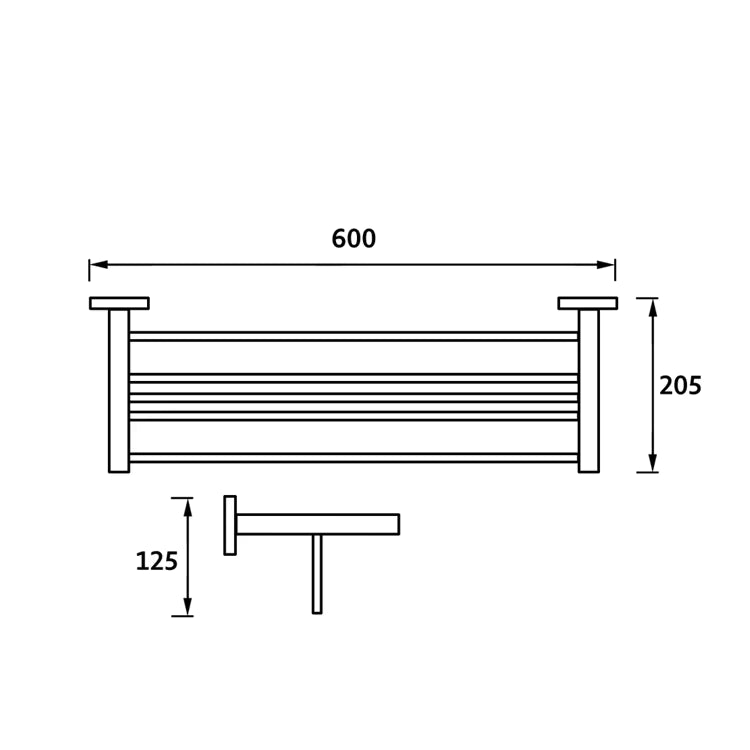 Double Towel Rack