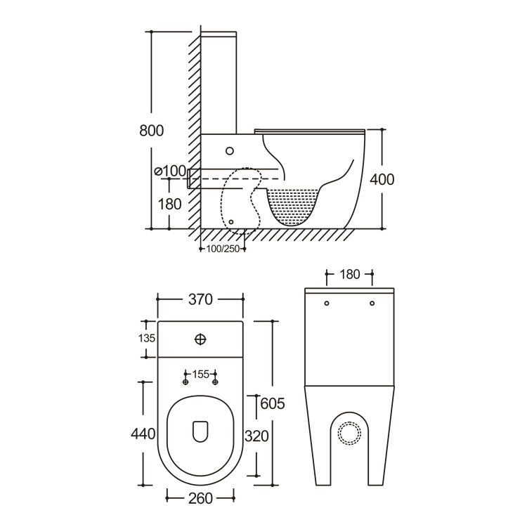 Floor Mounted Colour Toilet
