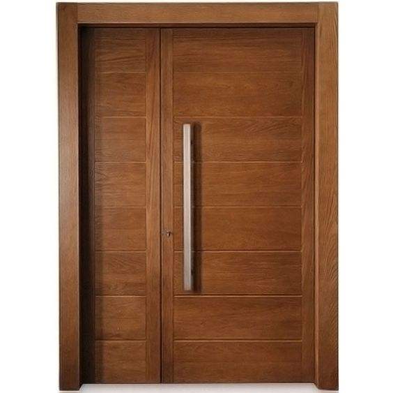 Solid wood front door