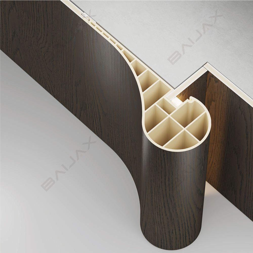 Bedroom wall panel curve