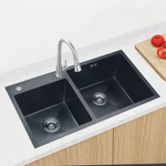 Load image into Gallery viewer, Black Nano Double Bowl Kitchen
