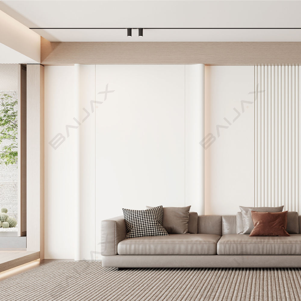 Bedroom wall panel curve