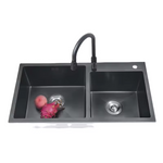 Load image into Gallery viewer, Black Nano Double Bowl Kitchen
