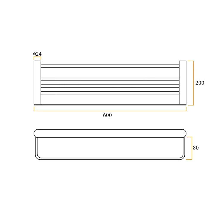 Double Towel Rack
