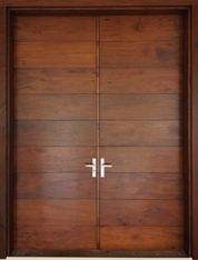 Solid wood front door