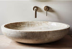 Load image into Gallery viewer, Natural Marble Wall-Mounted Sink
