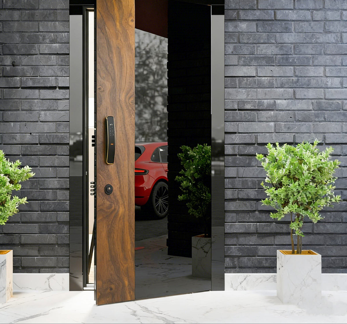 Front entry single door