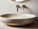 Load image into Gallery viewer, Natural Marble Wall-Mounted Sink
