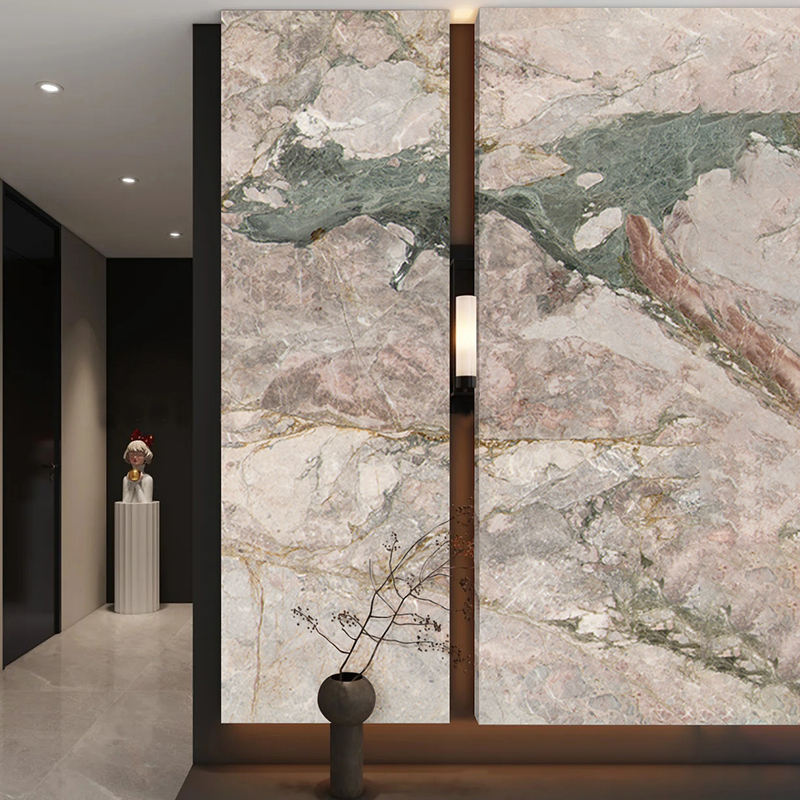 Natural Stone Four Season Sakura Pink Marble Tile
