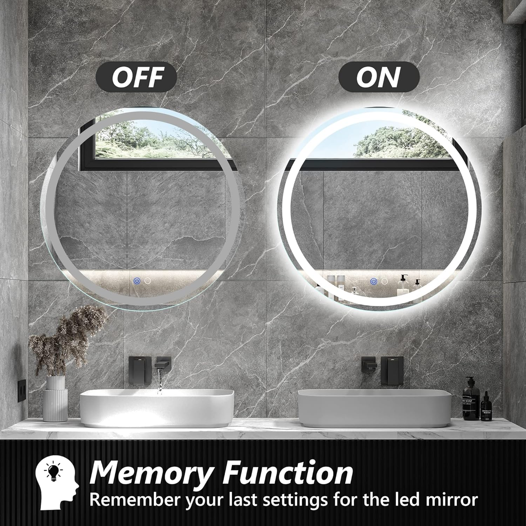 Modern Dimmable LED Bathroom & Vanity Mirror