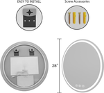 Load image into Gallery viewer, Modern Dimmable LED Bathroom &amp; Vanity Mirror
