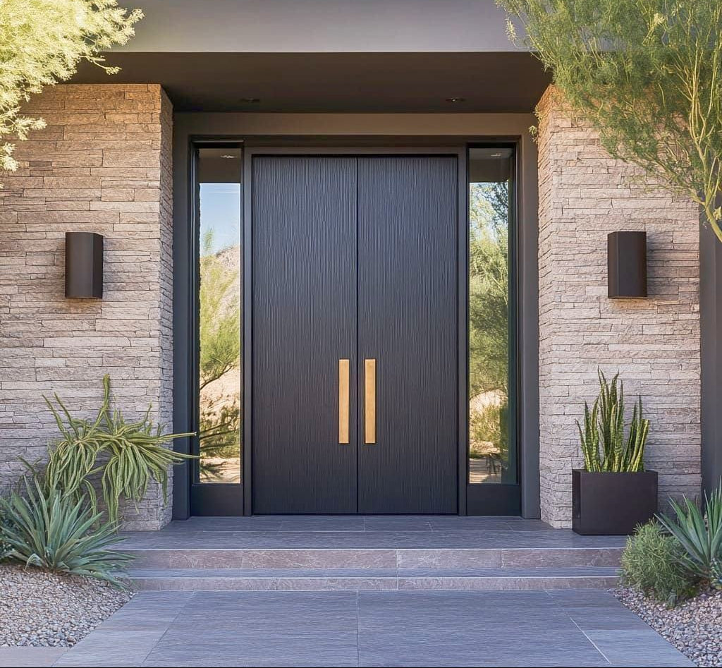 Front entry double door