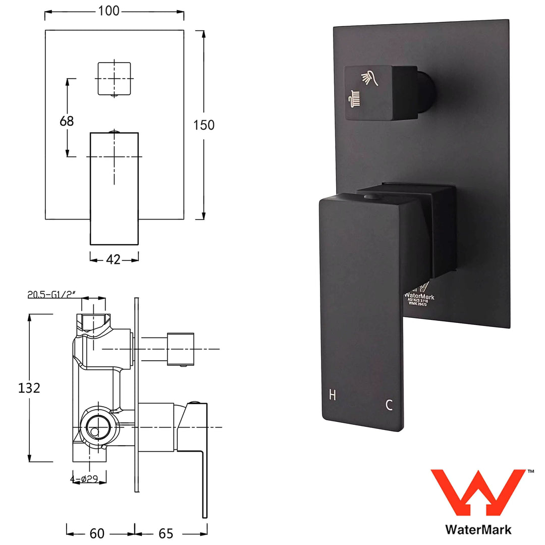 Wall square mixer