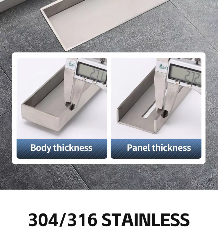 Long Bathroom Drainer (20cm)
