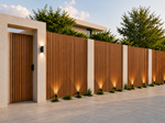Load image into Gallery viewer, Contemporary Timber Slat Fencing
