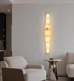 Load image into Gallery viewer, Nature Copper Luxury Alabaster Wall Lamp for Bedroom Living Room Lights Restaurant Wall Scones Design Marble Wall Lamps Light
