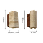 Load image into Gallery viewer, Travertine Stone Led Wall Light
