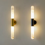 Load image into Gallery viewer, Nature Copper Luxury Alabaster Wall Lamp for Bedroom Living Room Lights Restaurant Wall Scones Design Marble Wall Lamps Light
