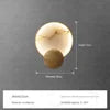 Load image into Gallery viewer, Modern Round Marble LED Wall Lights Living Room Bedside Lighting Fixtures Gold Surface Mount Atmosphere Lamp Light
