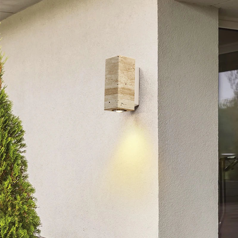 Travertine Stone Led Wall Light