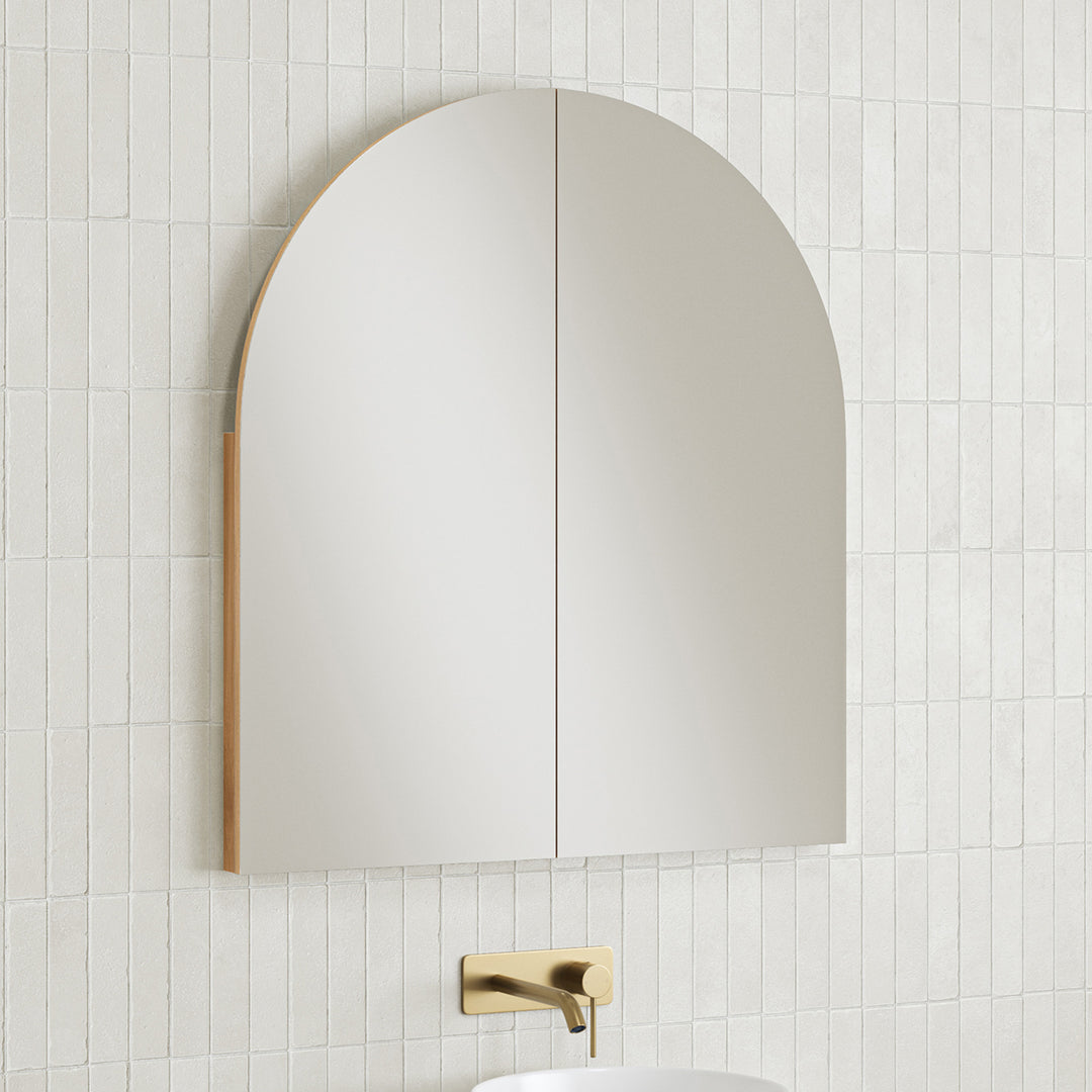 Arch Bathroom Mirror Cabinet With 2 Doors