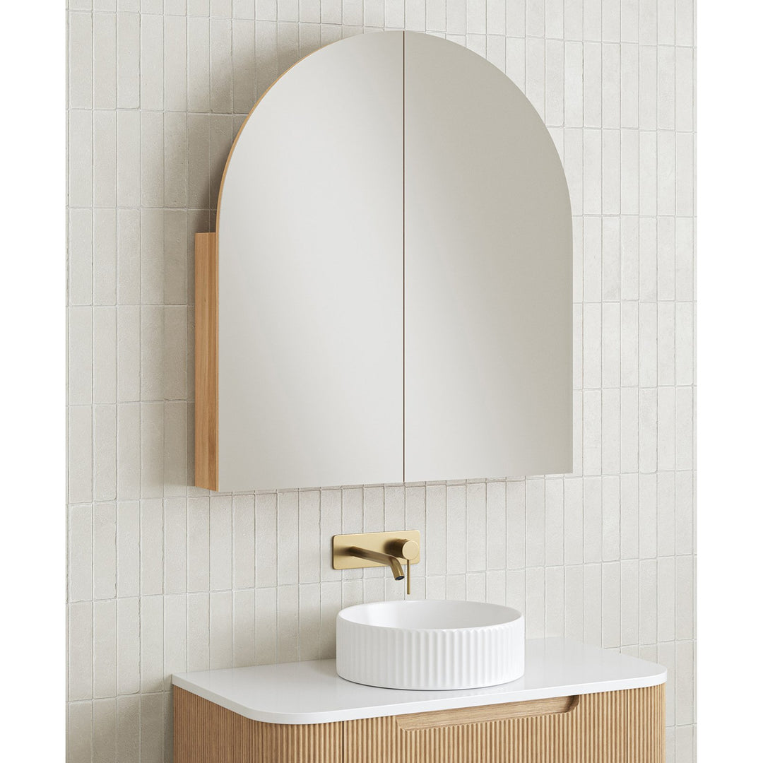 Arch Bathroom Mirror Cabinet With 2 Doors