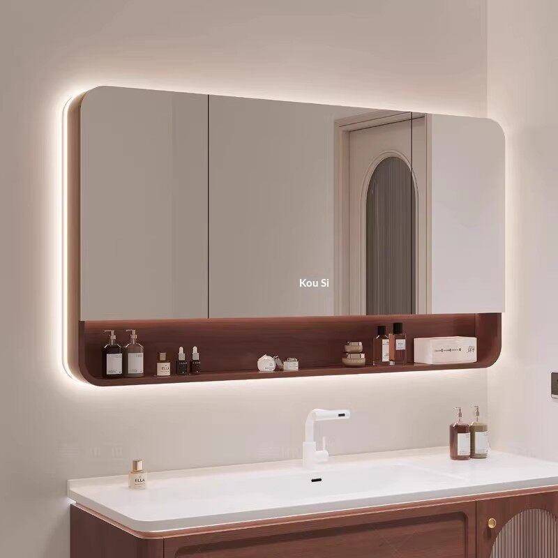 Bathroom Wall-Mounted Smart Mirror Cabinet With 3 Doors