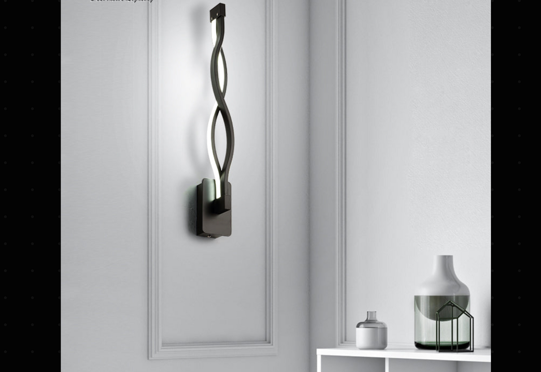 Fixture Black Wall light