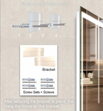 Load image into Gallery viewer, LED Bathroom Vanity Mirror Anti-Fog Touch Switch Wall-Mounted Lighted 5x
