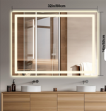 Load image into Gallery viewer, LED Bathroom Vanity Mirror Anti-Fog Touch Switch Wall-Mounted Lighted 5x
