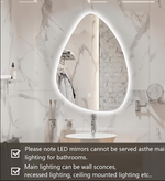 Load image into Gallery viewer, LED Frameless Glass Anti-Fog Wall-Mounted Touch Switch Bathroom Vanity Mirror
