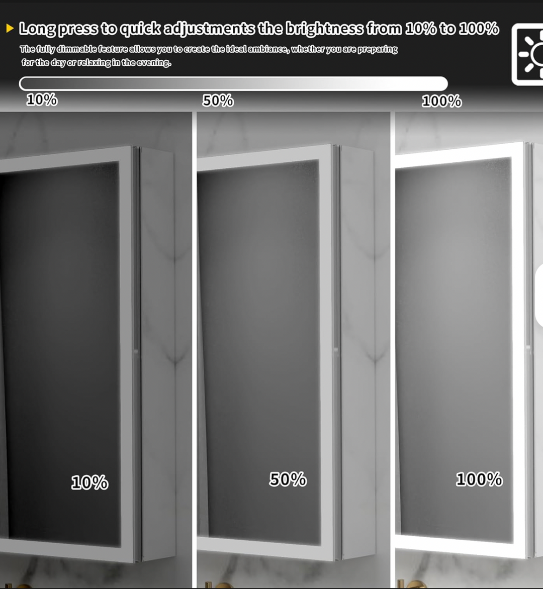 Lighted Medicine Cabinet LED Mirror