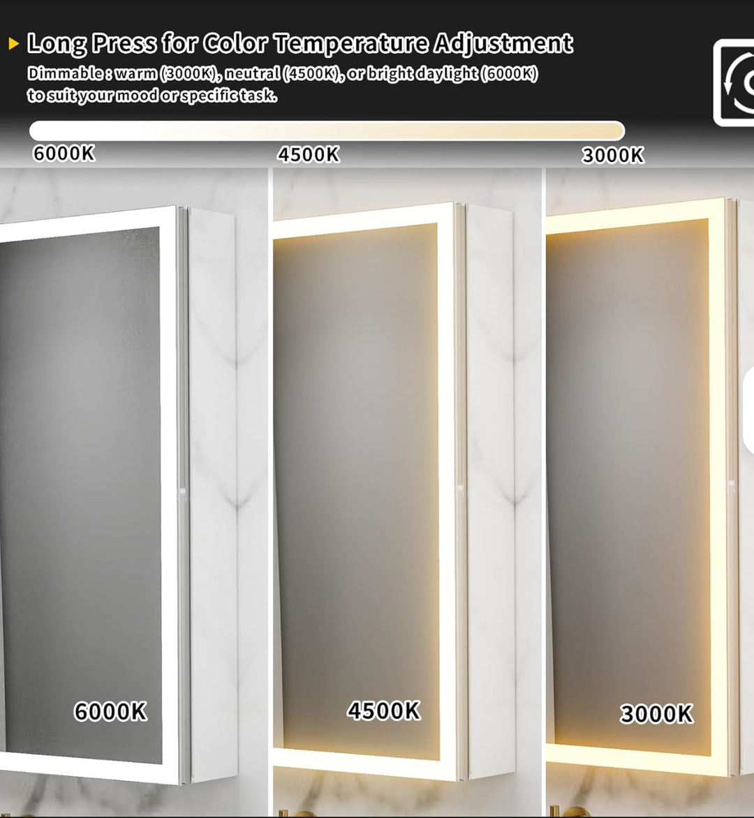 Lighted Medicine Cabinet LED Mirror