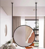 Load image into Gallery viewer, Modern Ceiling Hanging Aluminum Alloy Touch Switch 360 Rotatable Bathroom Hotel Bedroom Salon Mirror

