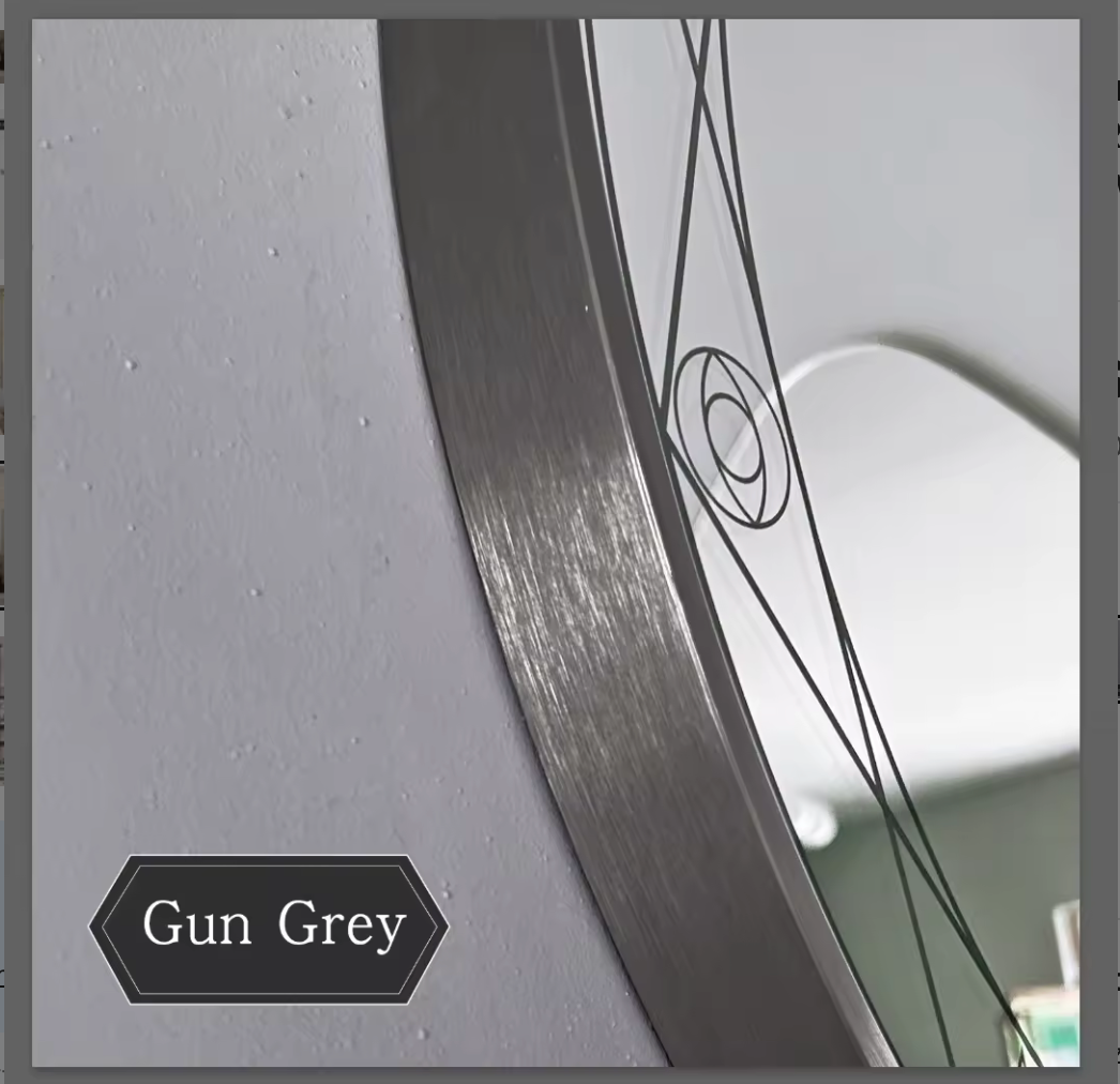 Modern Ceiling Hanging Aluminum Alloy Touch Switch 360 Rotatable Bathroom Hotel Bedroom Salon Mirror