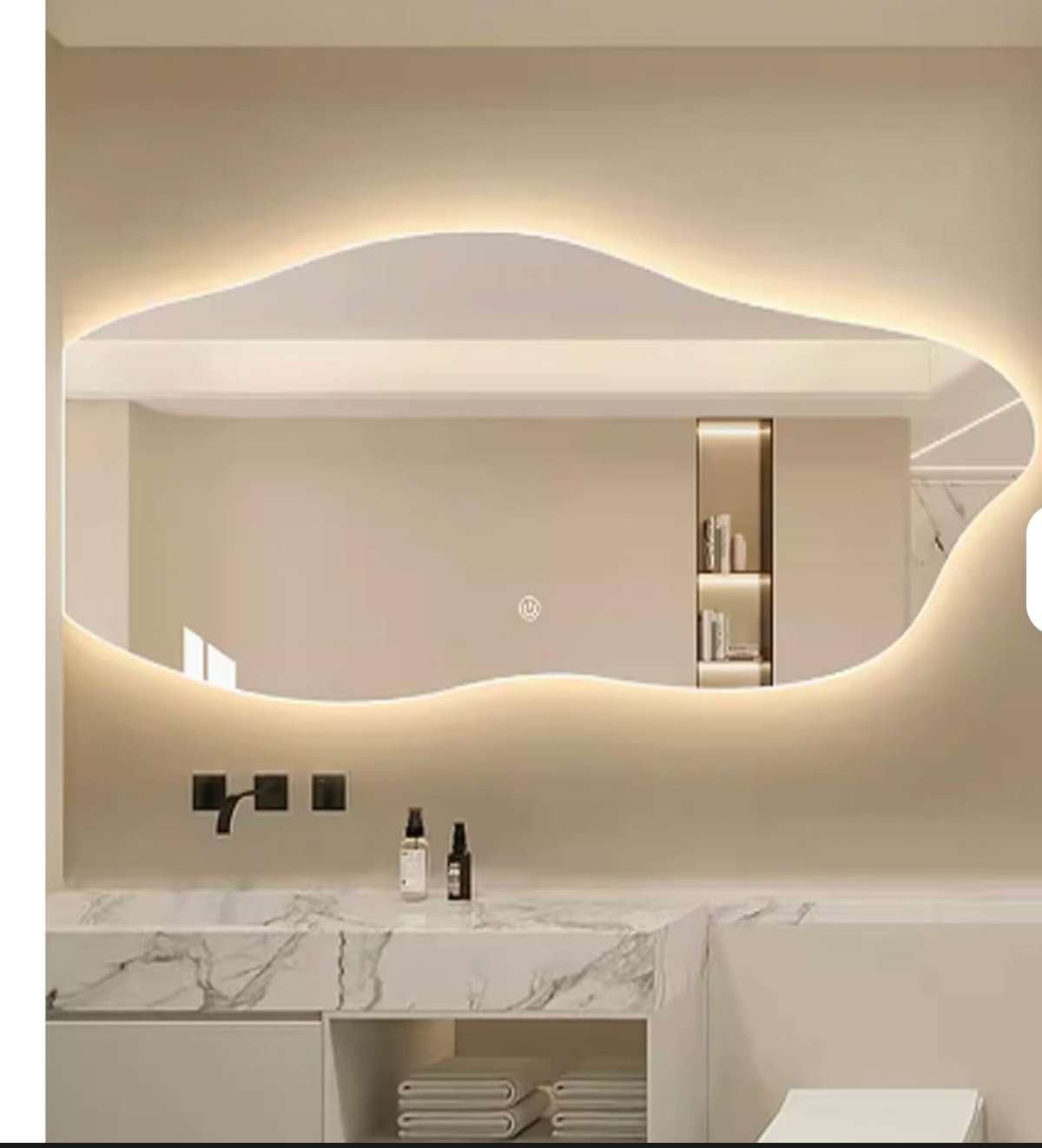 Led bathroom mirror