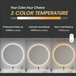Load image into Gallery viewer, Modern Rectangle LED Frameless Dimmable Touch Switch Wall Mounted Vanity Mirror for Bathroom Bedroom Hotel Living Room Graphic
