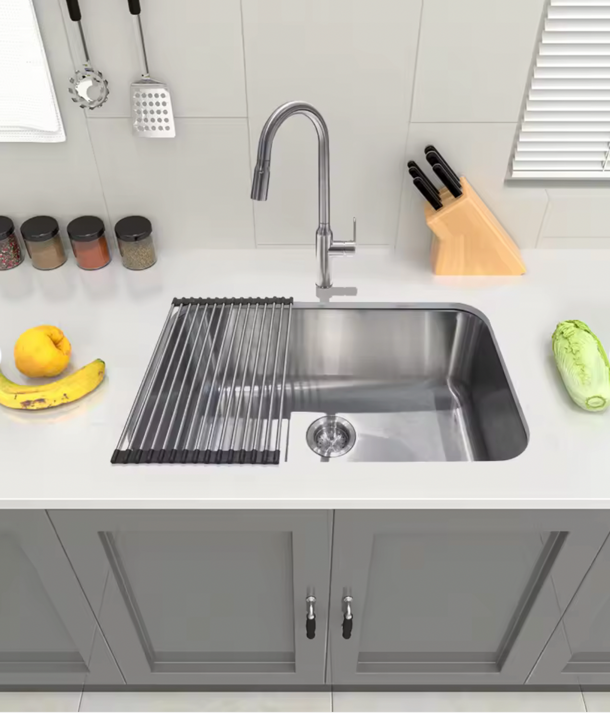 Single bowl drop in installation sink