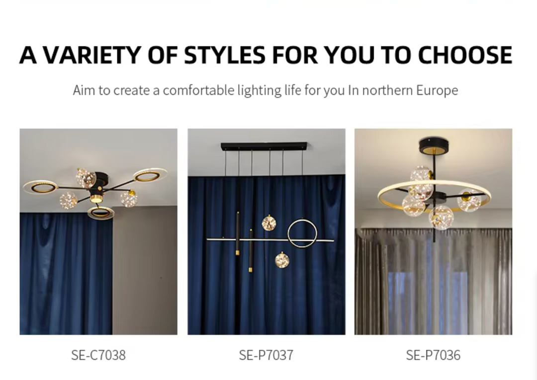 Living Room Chandelier Led Pendant Lamp