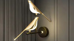 Load image into Gallery viewer, Gold Bird Led Wall Lamp
