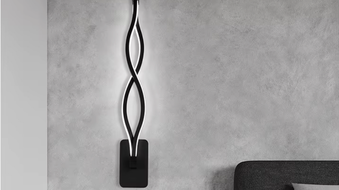 Fixture Black Wall light