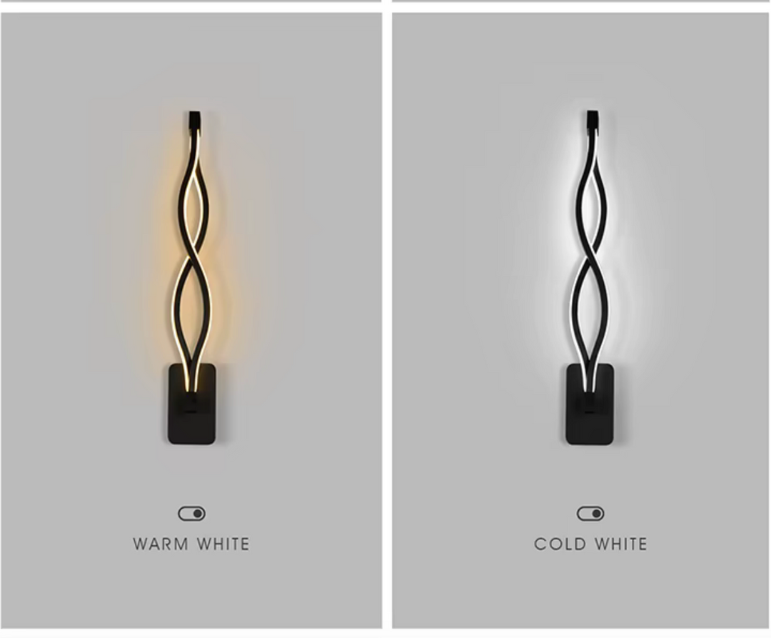 Fixture Black Wall light